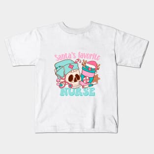 Santa's Favorite Nurse Kids T-Shirt